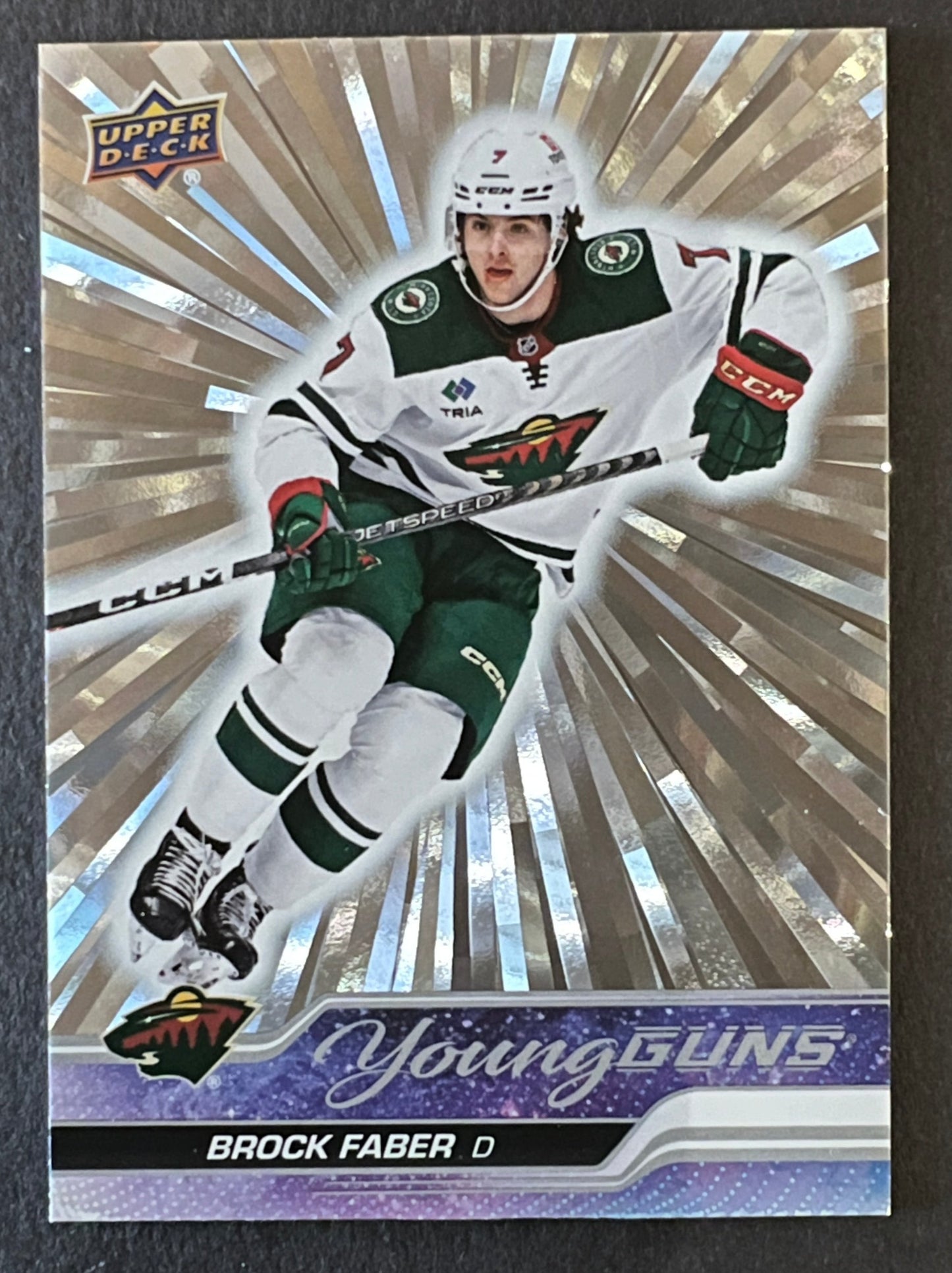 Brock Faber Young Guns Rookie Outburst Silver - 2023/24 Series 1