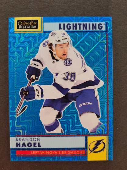 Brandon Hagel Retro Blue Traxx /199 - 2022/23 O-Pee-Chee Platinum