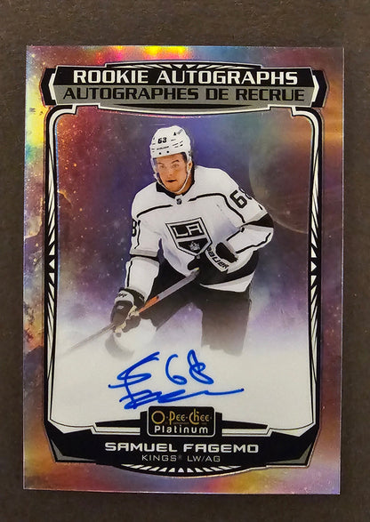 Samuel Fagemo Rookie Autographs Cosmic /35 - 2022/23 O-Pee-Chee Platinum