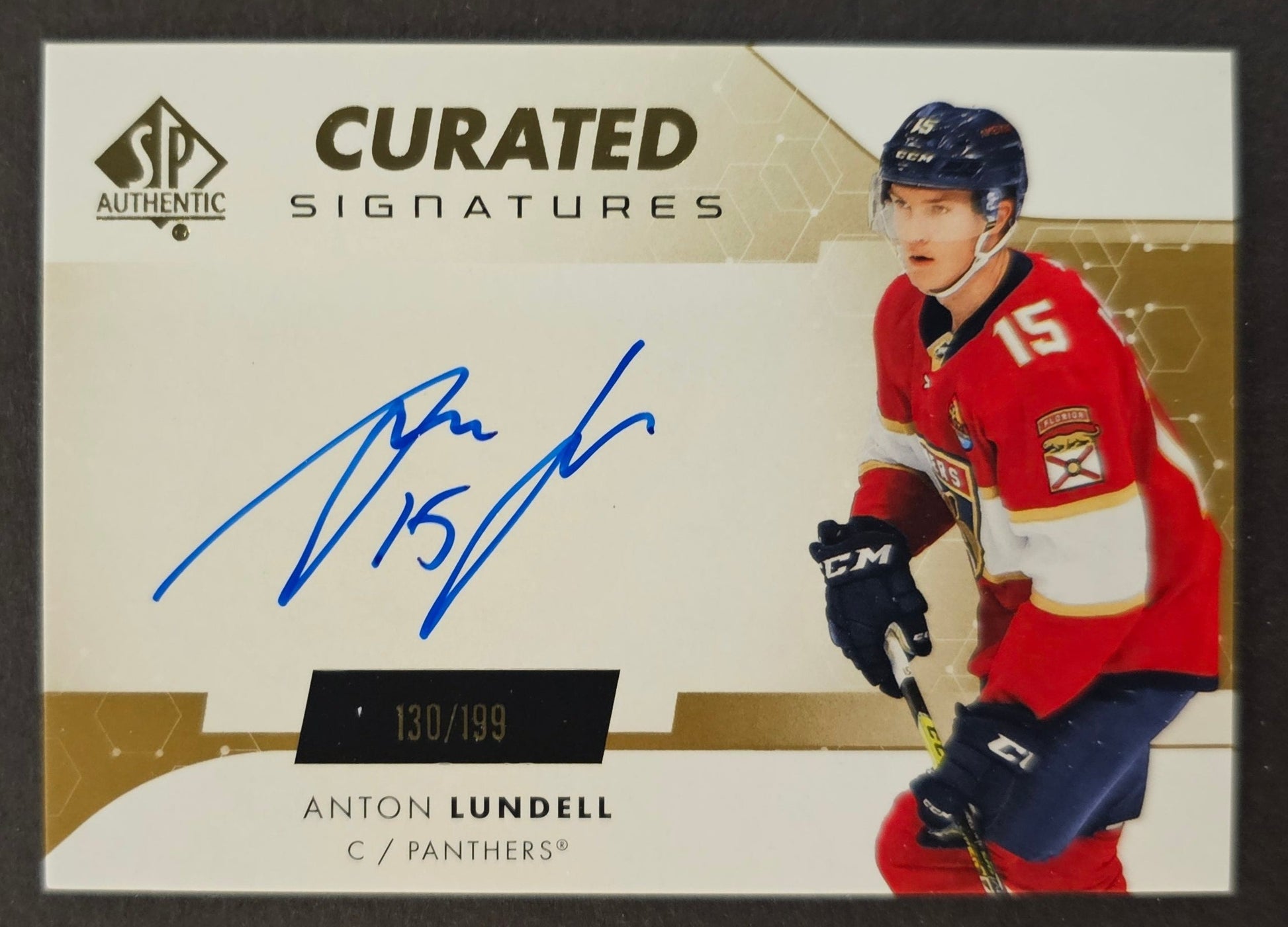 Anton Lundell Curated Signatures Auto /199 - 2022/23 SP Authentic