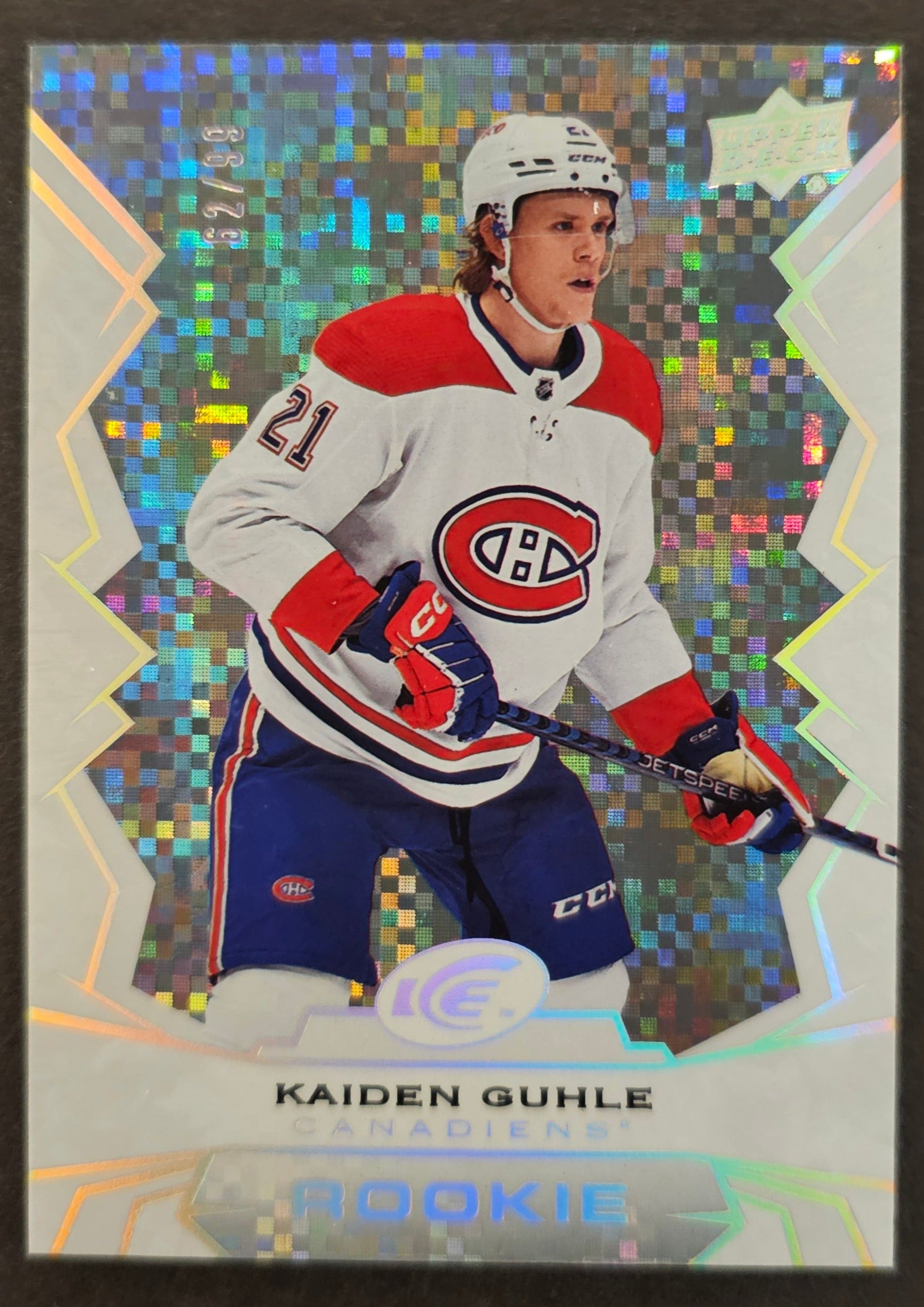 Keiden Guhle Ice Rookie Greyscale /99 - 2022/23 Ice