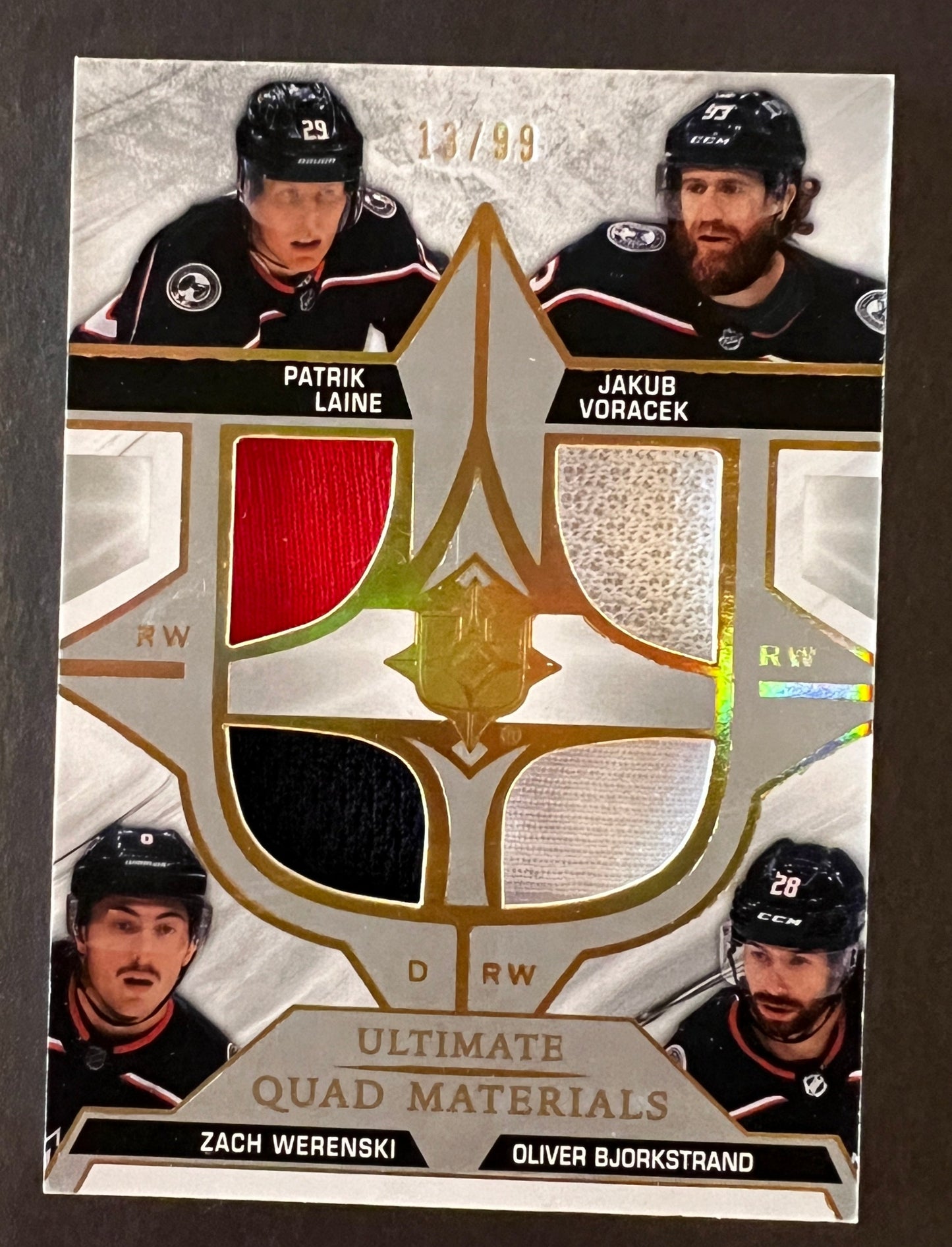 Blue Jackets Ultimate Quad Materials Patch - 2021/22 Ultimate