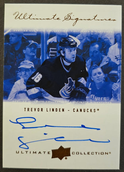 Trevor Linden Ultimate Signatures Auto - 2021/22 Ultimate