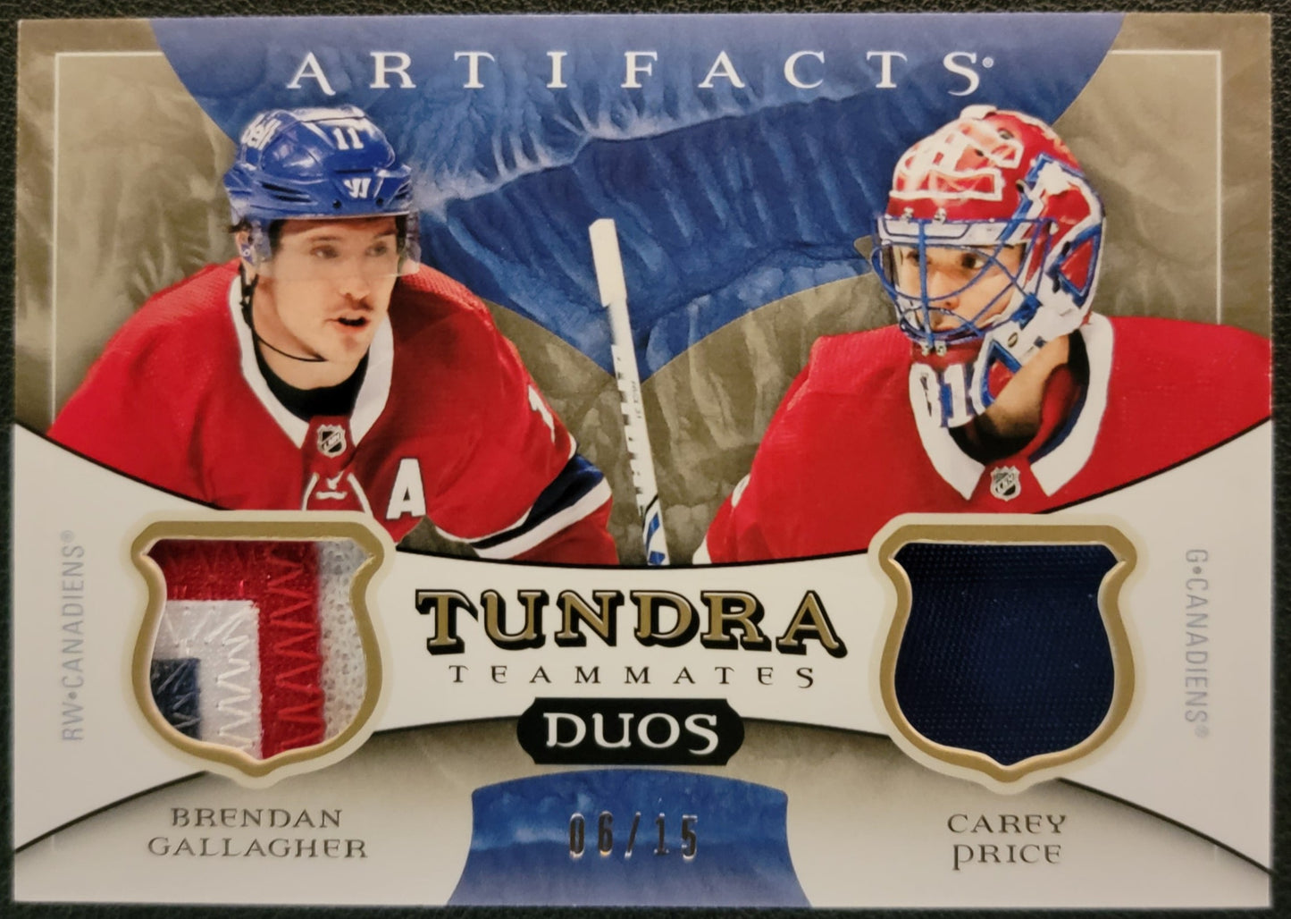 Brendan Gallagher / Carey Price Tundra Teammates Duos Patch 06/15 - 2022/23 Artifacts