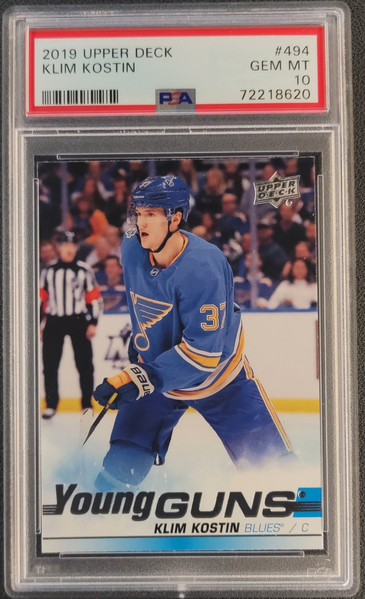 Kilm Kostin Young Guns (Rookie) #494 Graded PSA 10 - 2019/20 UD Series 2