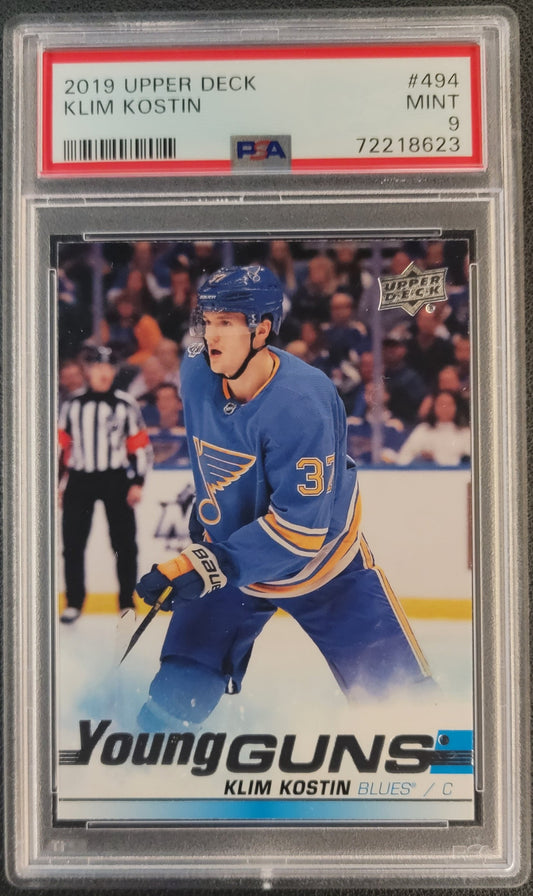 Kilm Kostin Young Guns (Rookie) #494 Graded PSA 9 - 2019/20 UD Series 2