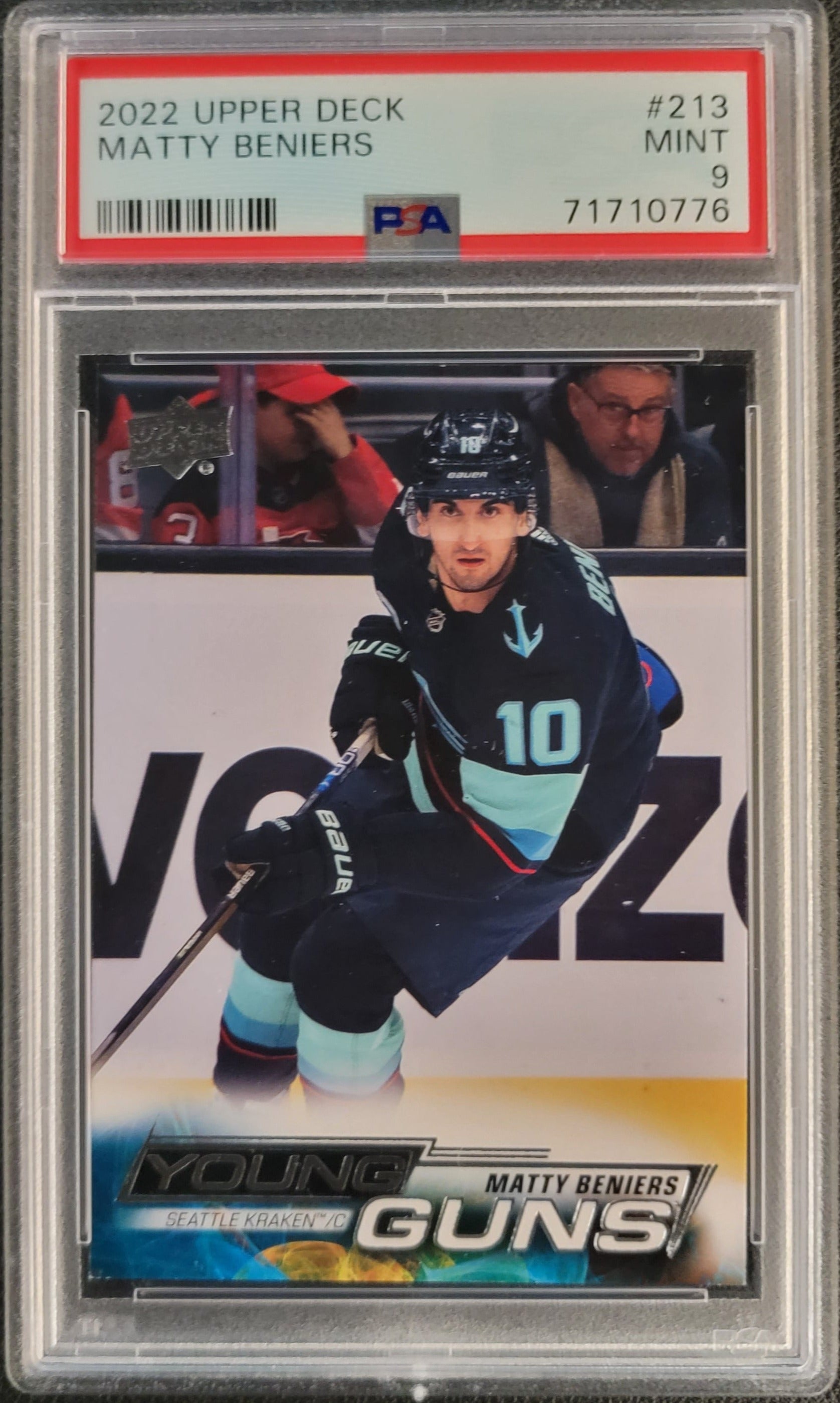 Matty Beniers Young Guns (Rookie) #213 Graded PSA 9 - 2022/23 UD Serie ...