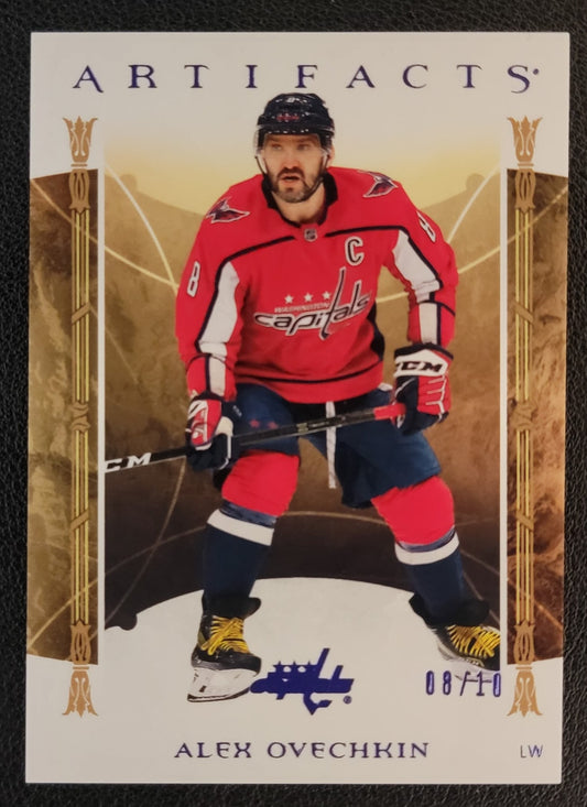 Alex Ovechkin Indigo Parallel 08/10 - Jersey Numbered - 2022/23 Artifacts