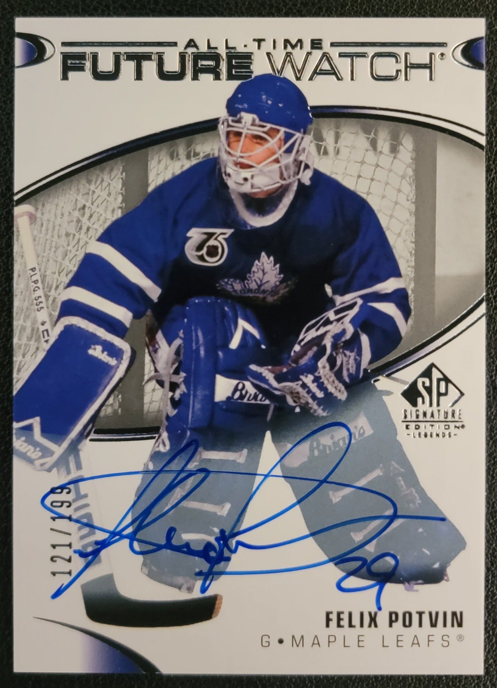 Felix Potvin All-Time Future Watch Auto 121/199 - SP Signature Edition Legends