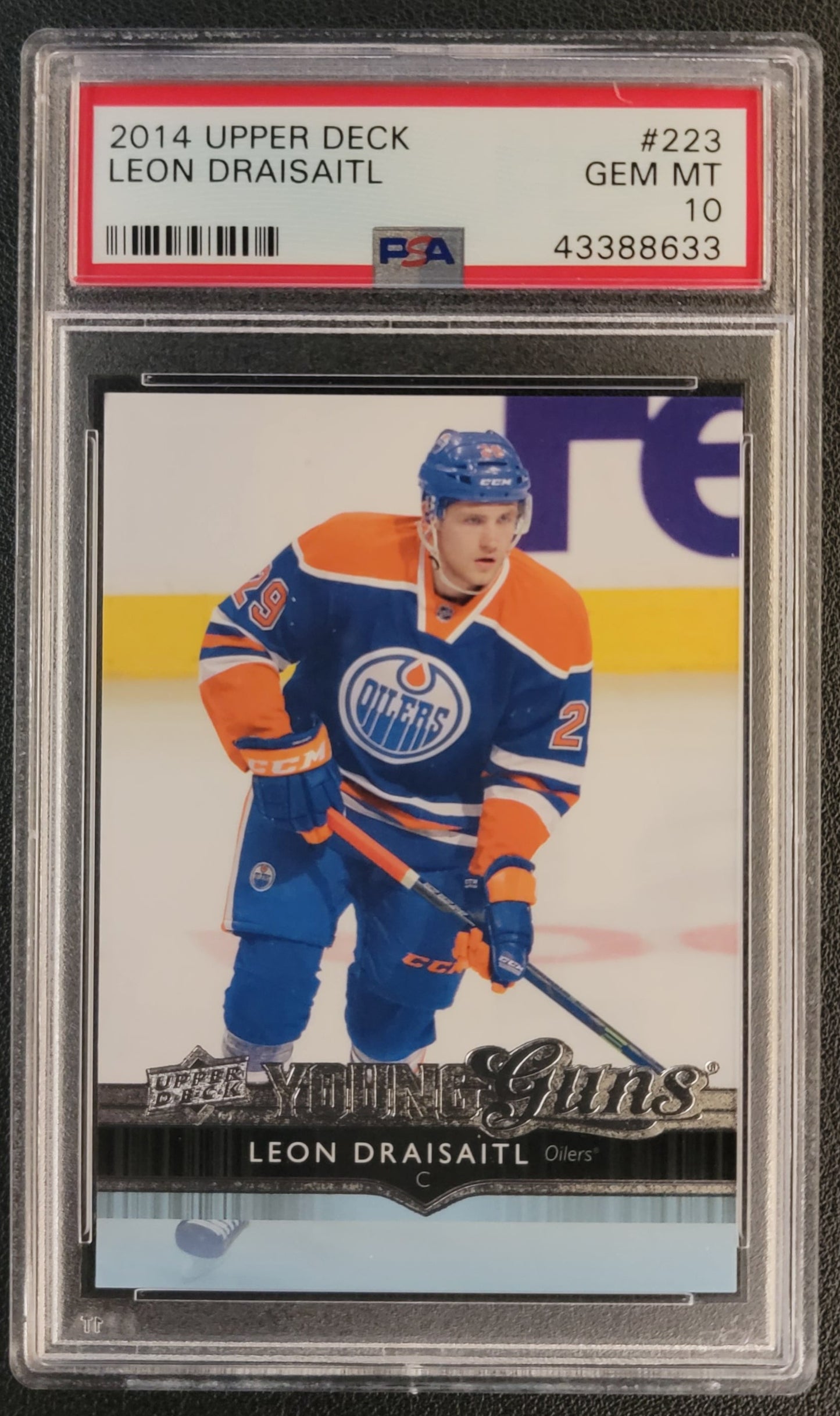 Leon Draisaitl Young Guns (Rookie) #223 Graded PSA 10 - 2014/15 UD Series 1