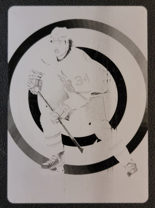 Auston Matthews One of One Black Printing Plate - 1 of 1 - 2022/23 Series 1