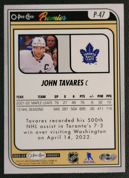 John Tavares Premier Diamond Rainbow 22/99 - 2022/23 O-Pee-Chee