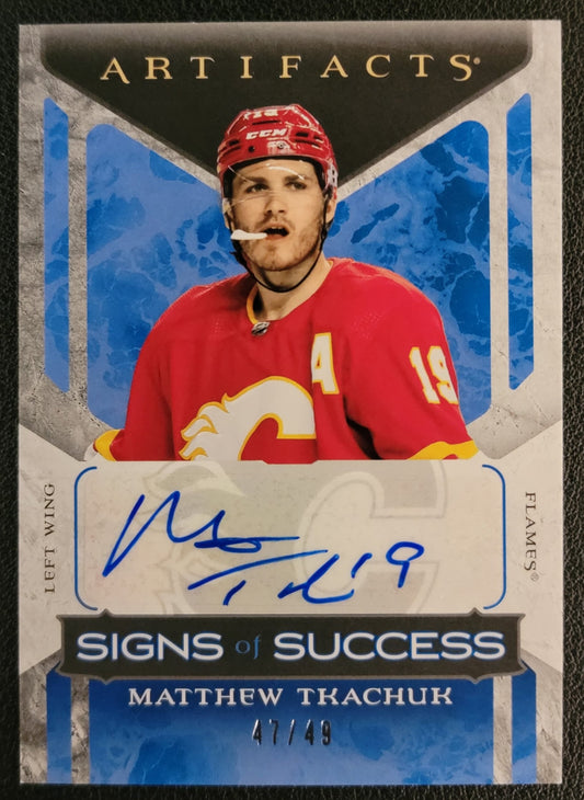 Matthew Tkachuk Signs of Success Autograph 47/49 - 2022/23 Artifacts