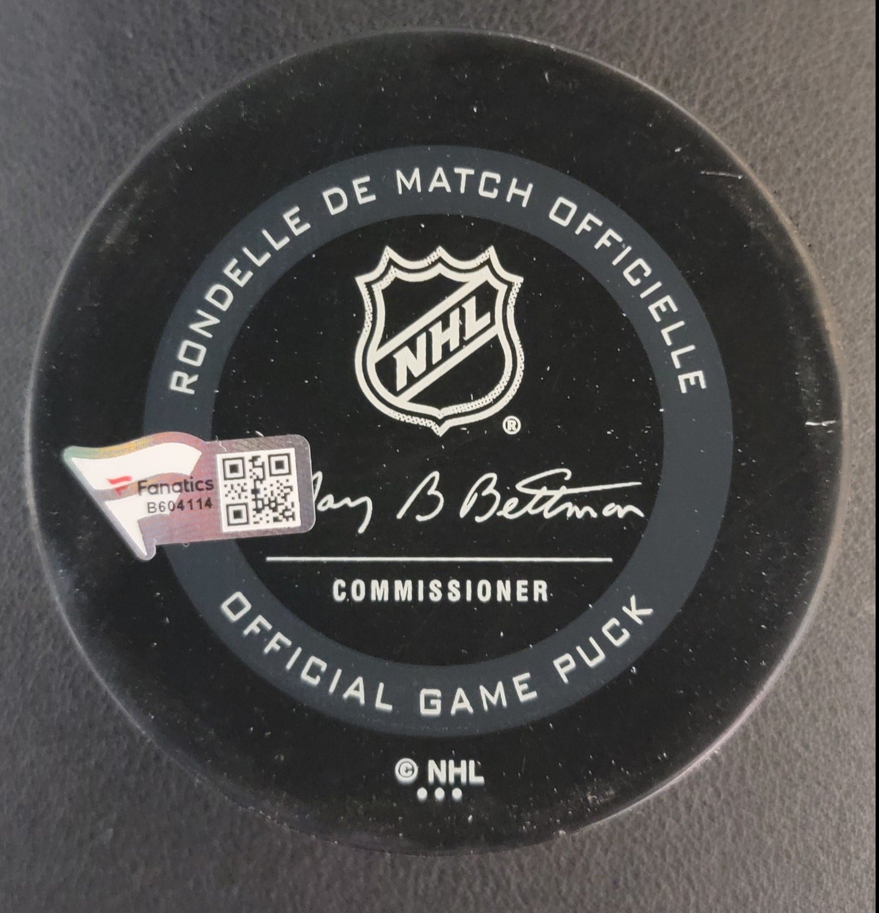 Brock Boeser Autographed Puck - Cancuks 50th Anniversary Official Game Puck