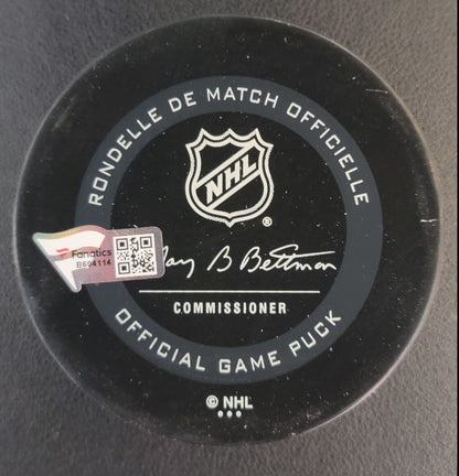 Brock Boeser Autographed Puck - Cancuks 50th Anniversary Official Game Puck