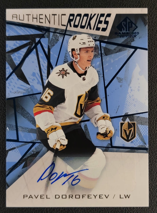 Pavel Dorofewev Authentic Rookies Auto - 2021/22 SP Game Used