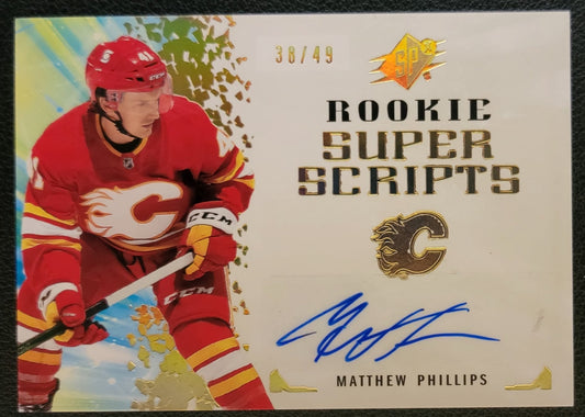 Matthew Phillips Rookie Super Scripts Gold 38/49 - 2021/22 SPX