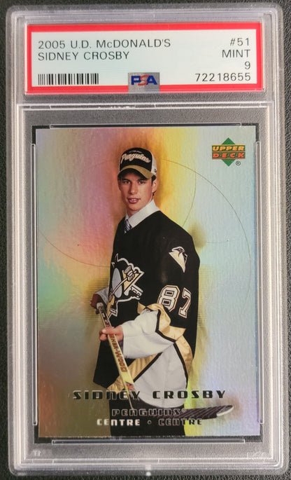 Sidney Crosby McDonald's Rookie Graded PSA 9 - 2005 Upper Deck