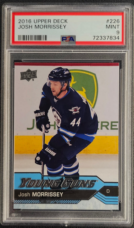 Josh Morrissey Young Guns (Rookie) #226 Graded PSA 9 - 2016/17 Upper Deck