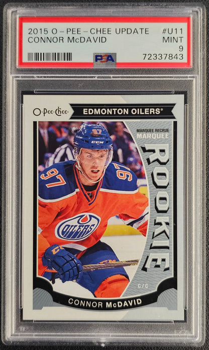 Connor McDavid Marquee Rookie Update Graded PSA 9 - 2015/16 O-Pee-Chee