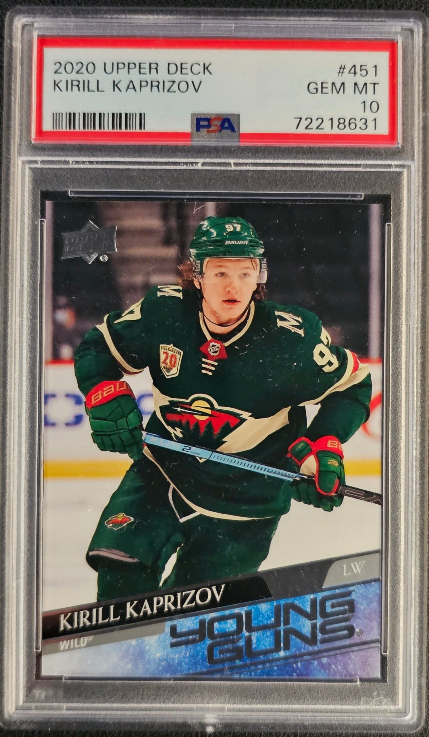 Kirill Kaprizov Young Guns (Rookie) # 451 Graded PSA 10 - 2020/21 Series 2