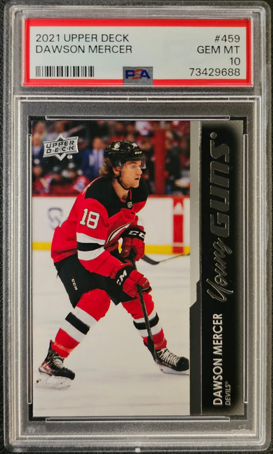 Dawson Mercer Young Guns (Rookie) #459 Graded PSA 10 - 2021/22 Series 2