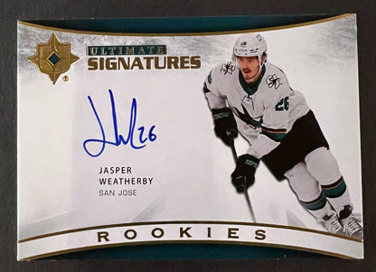 Jasper Weatherby Ultimate Signatures Rookies - 2021/22 Ultimate