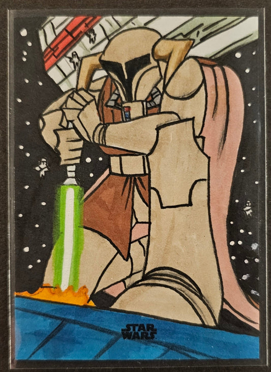 1 of 1 Sketch Auto Benjamin Lombart - 2023 Topps Finest Star Wars