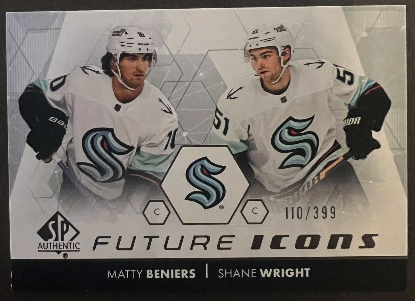 Beniers / Wright Kraken Future Icons /399 - 2022/23 SP Authentic