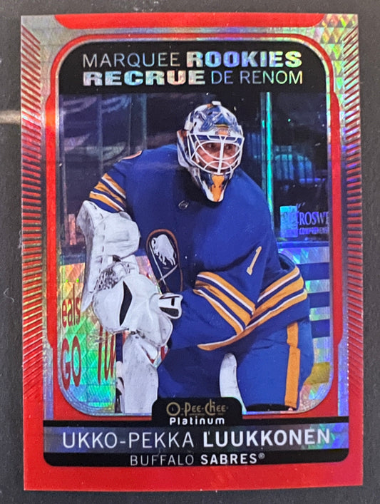 Ukko-Pekka Luukkonen Marque Rookies Red Prism /199 - 2021/22 O-Pee-Chee Platinum