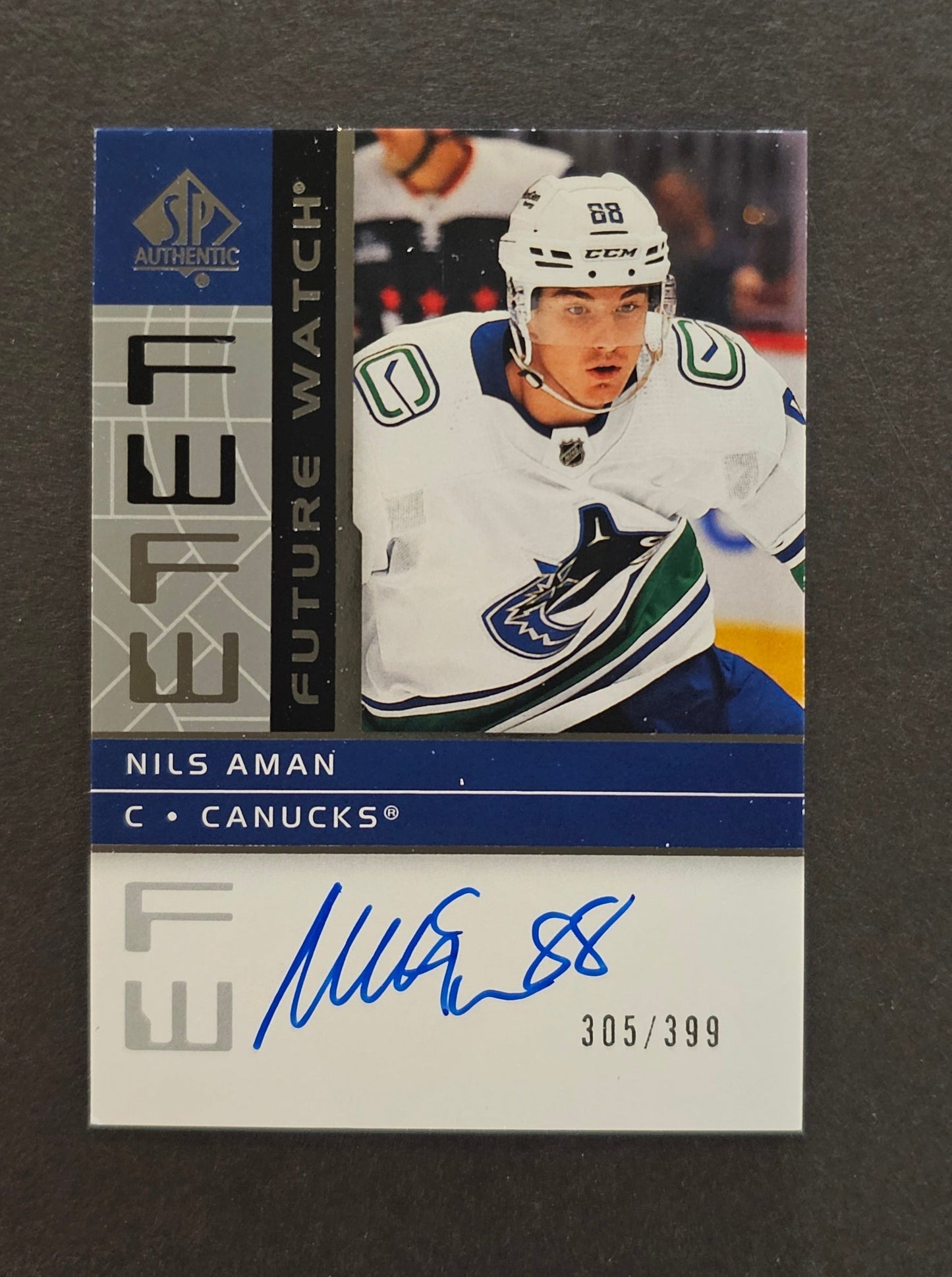 Nils Aman 01-02 Retro Future Watch Auto /399 - 2022/23 SP Authentic