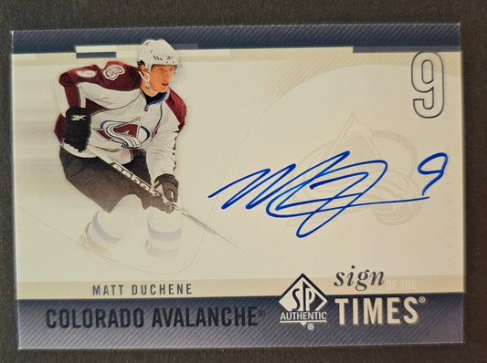 Nick Duchene Sign Of The Times Auto - 2010/11 SP Authentic