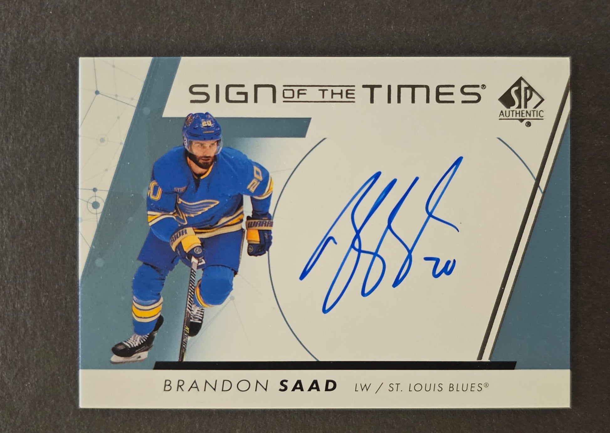 Brandon Saad Sign Of The Times Auto - 2022/23 SP Authentic