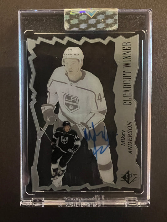 Mikey Anderson Clearcut Winner Auto - 2021/22 Clear Cut Combined