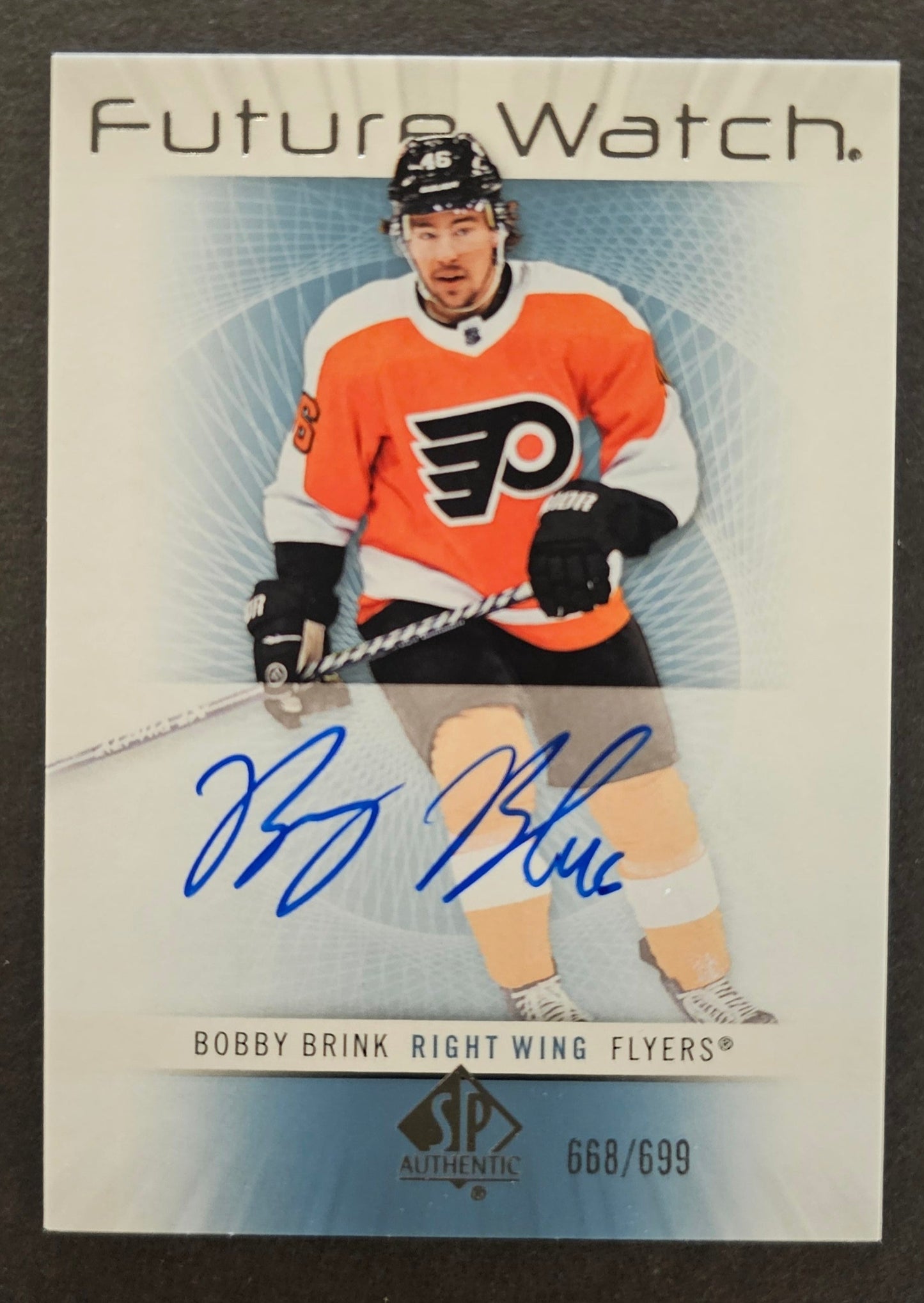 Bobby Brink Retro Future Watch Auto /699 - 2022/23 SP Authentic