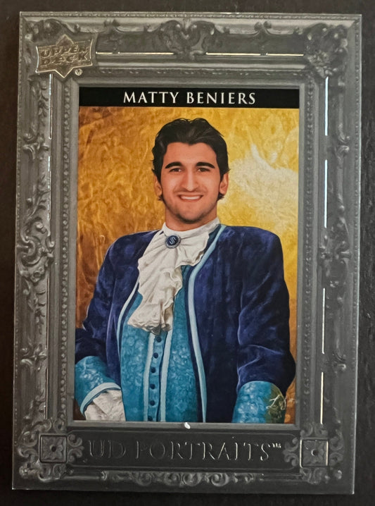 Matty Beniers UD Portraits Silver /99 - 2023/24 Series 1