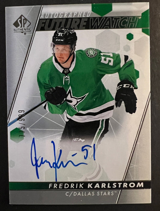 Fredrik Karlstrom Future Watch Auto /999 - 2022/23 SP Authentic