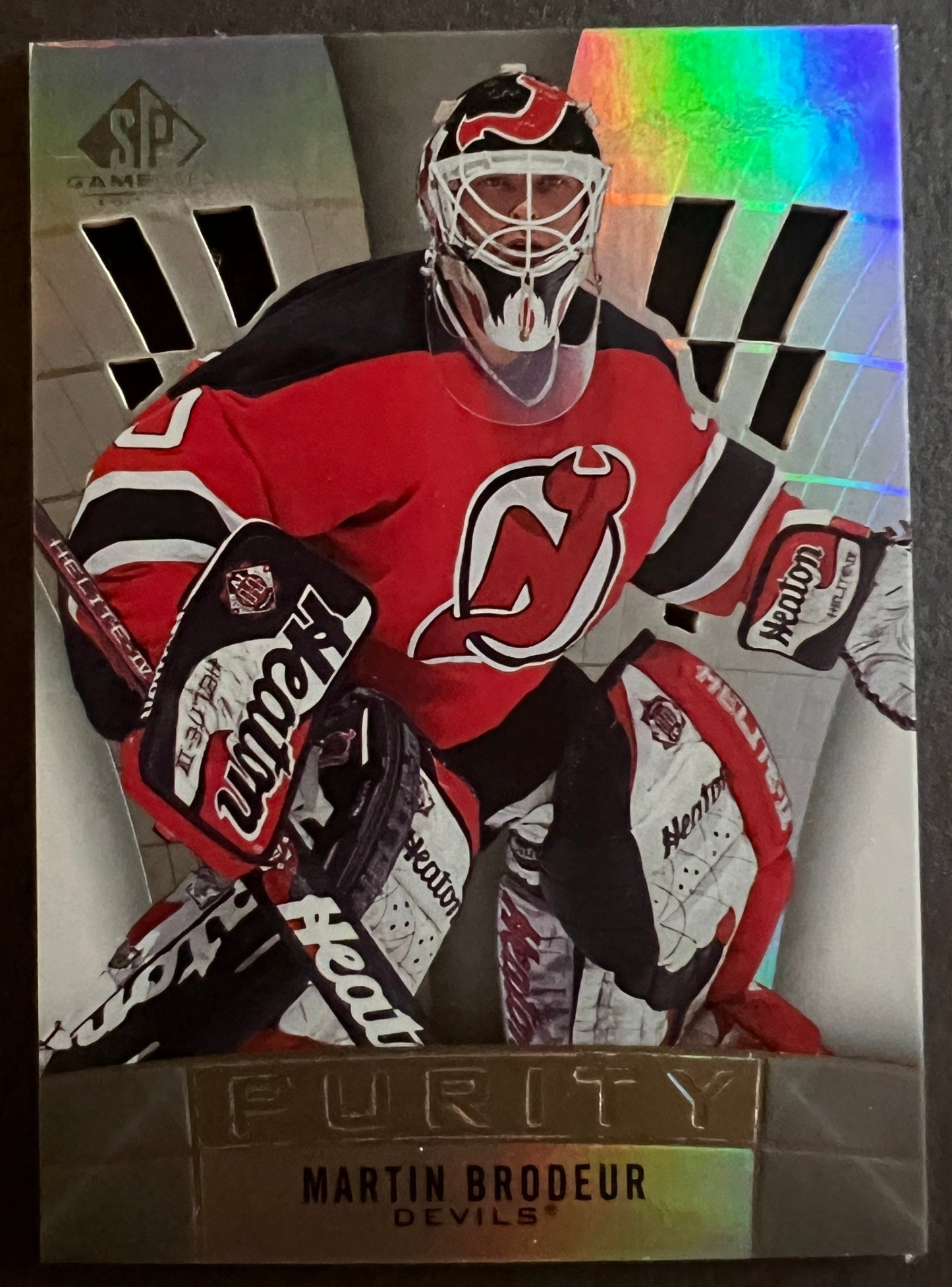 Martin Brodeur Purity Die Cut - 2021/22 SP Game Used