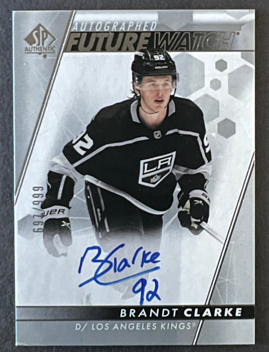 Brandt Clarke Future Watch Auto /999 - Minor Damage Review Photos- 2022/23 SP Authentic