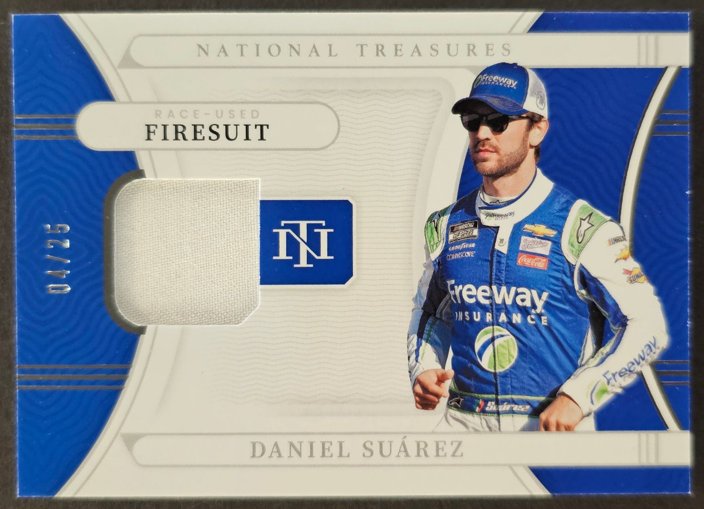 Daniel Saurez Race-Used Firesuit /25 - 2022 National Treasures Racing