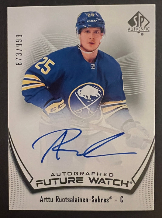 Arttu Ruotsalainen Future Watch Auto /999 - 2021/22 SP Authentic