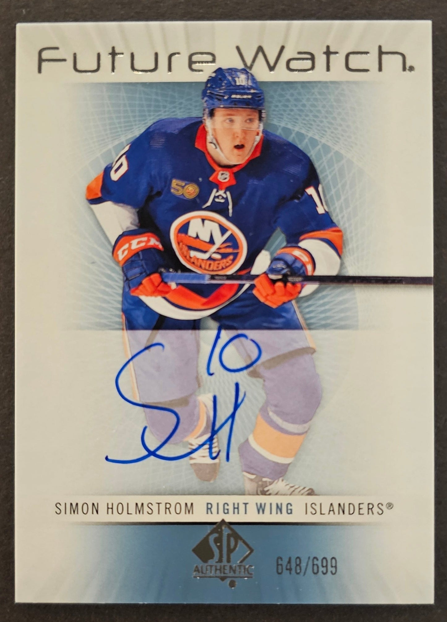 Simon Holmstrom Retro Future Watch Auto /699 - 2022/23 SP Authentic