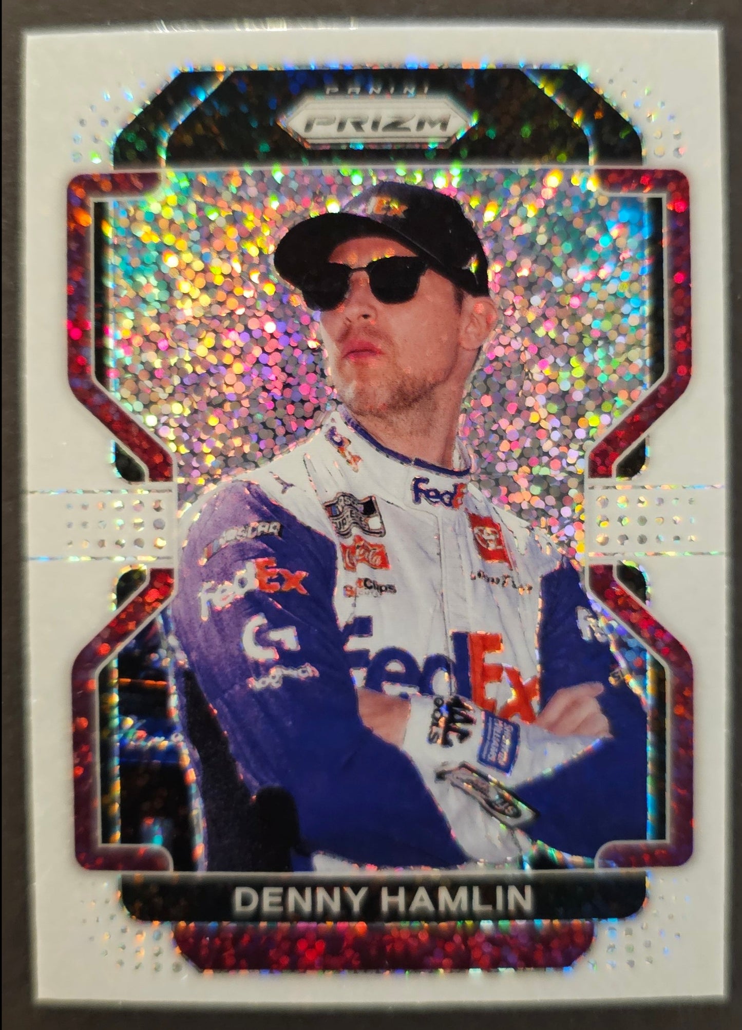 Denny Hamlin White Sparkle Prizm - 2022 Prizm Racing