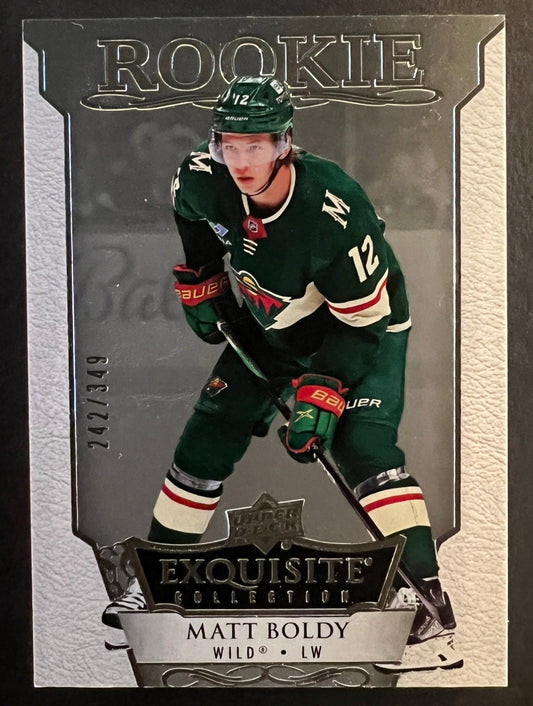 Matt Boldy Exquisite Collection Rookie /349 - 2022/23 Exquisite Collection