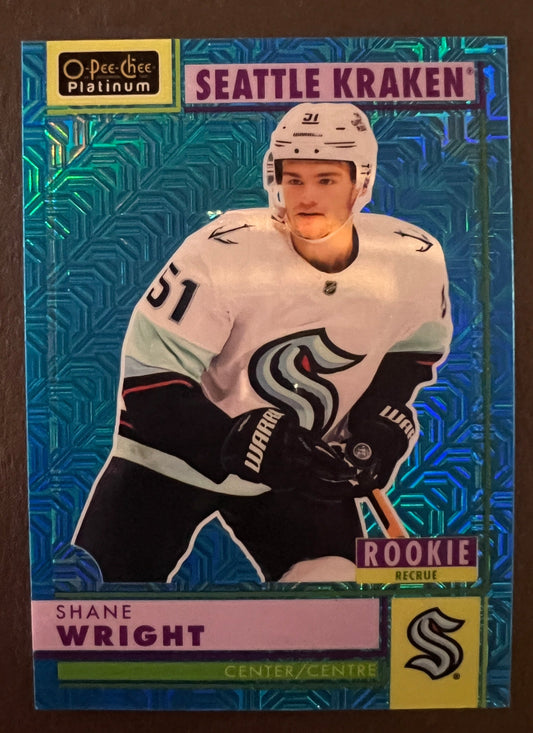 Shane Wright Retro Rookie Blue Traxx /199 - 2022/23 O-Pee-Chee Platinum