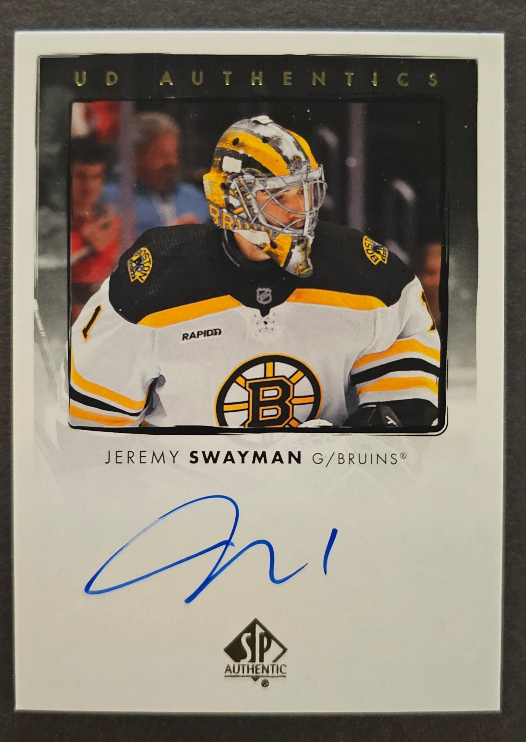 Jeremy Swayman UD Authentics Auto - 2022/23 SP Authentic