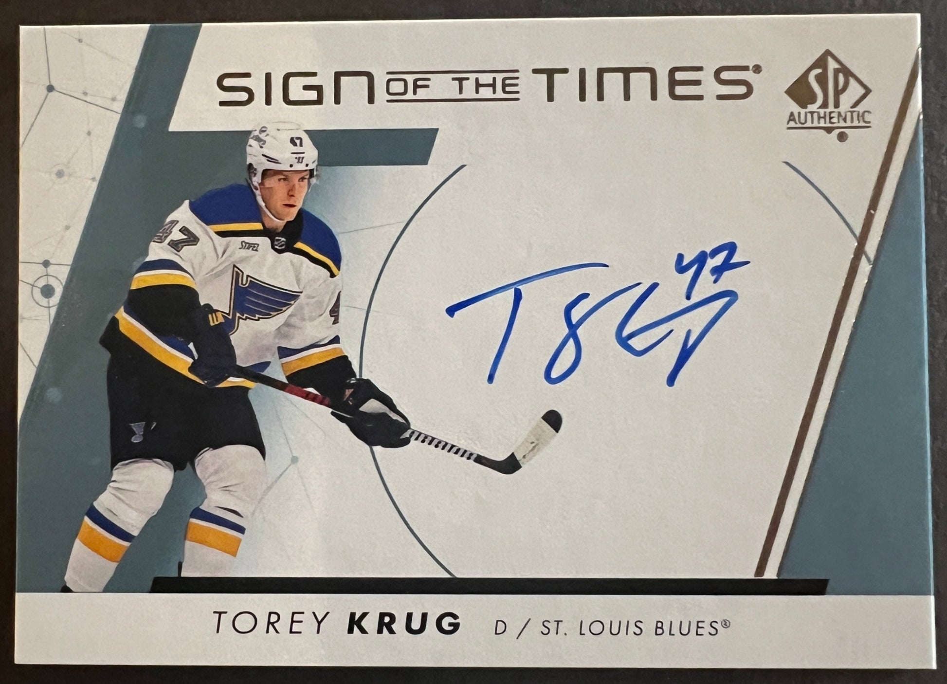 Tory Krug Sign Of The Times Auto - 2022/23 SP Authentic