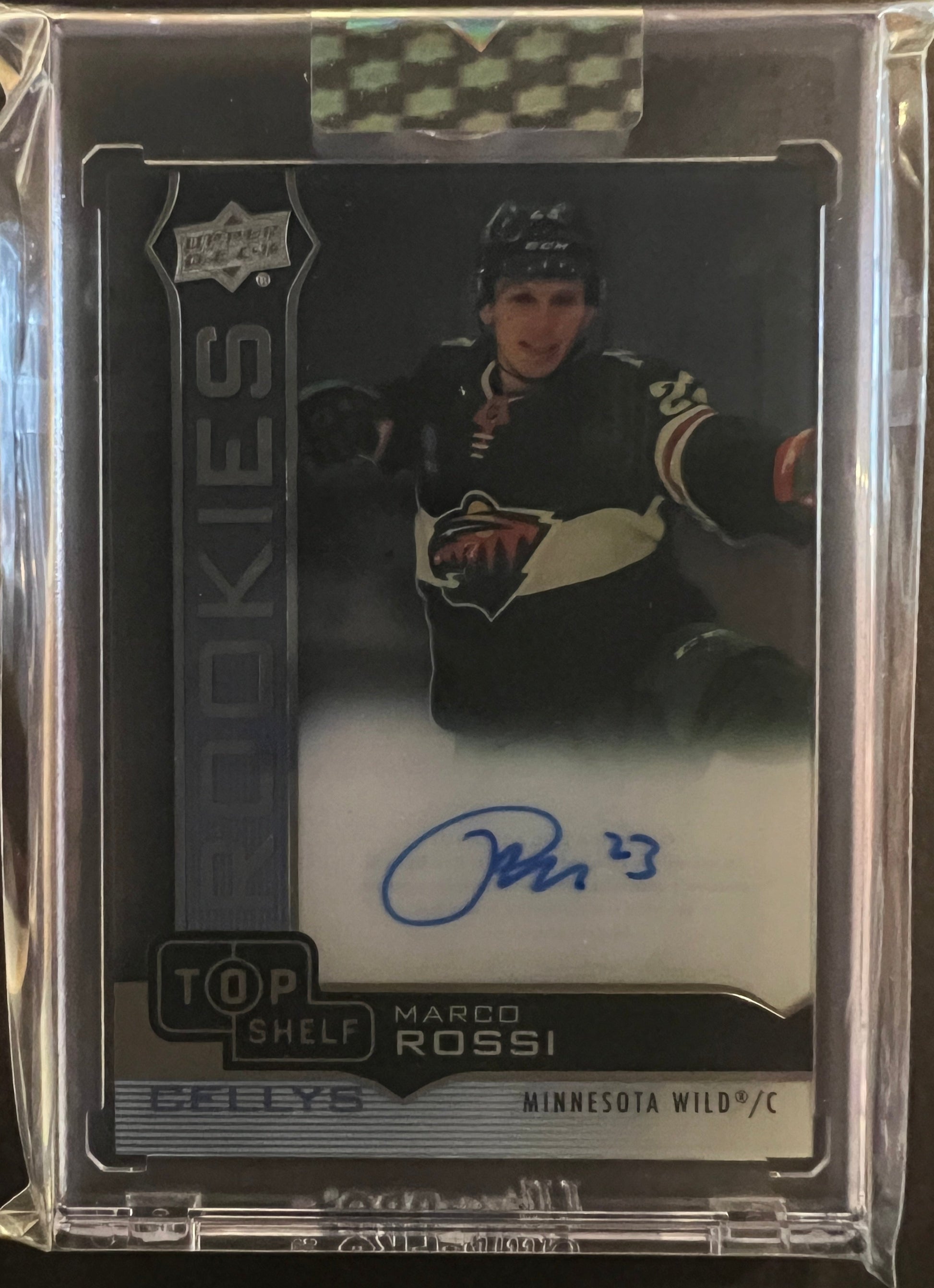 Marco Rossi Top Shelf Cellys Rookie Auto - 2022/23 Clear Cut