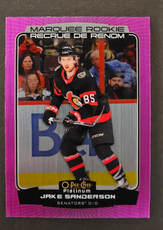 Jake Sanderson Marquee Rookie Matte Pink - 2022/23 O-Pee-Chee Platinum