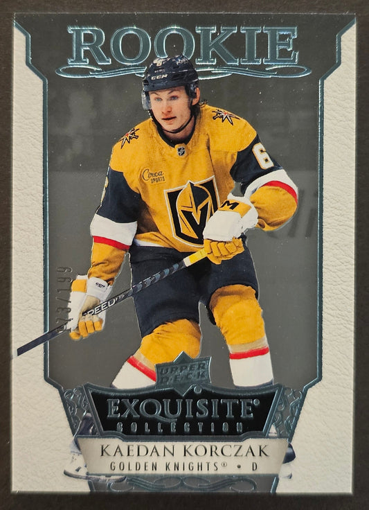 Kaedan Korzac Exquisite Collection Rookie Blue Spectrum /199 - 2022/23 Ice